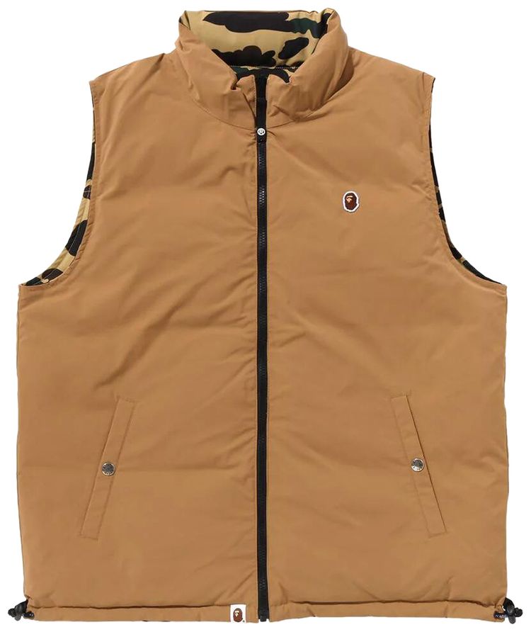 BAPE 1st Camo Reversible Down Vest Yellow