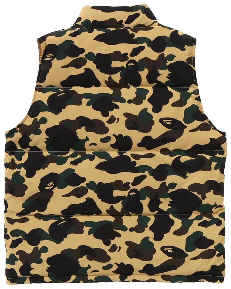 BAPE 1st Camo Reversible Down Vest Yellow
