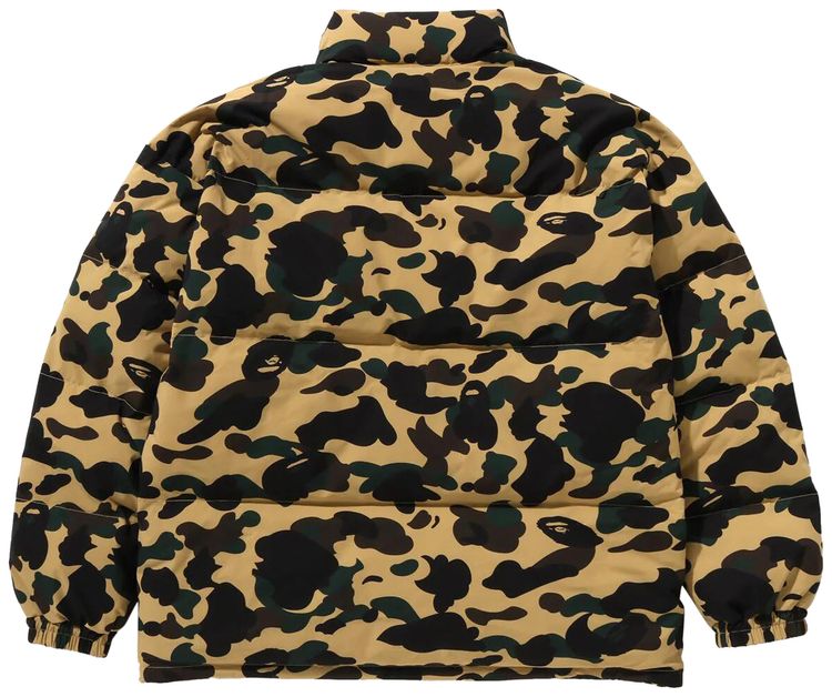 BAPE 1st Camo Reversible Down Jacket Yellow