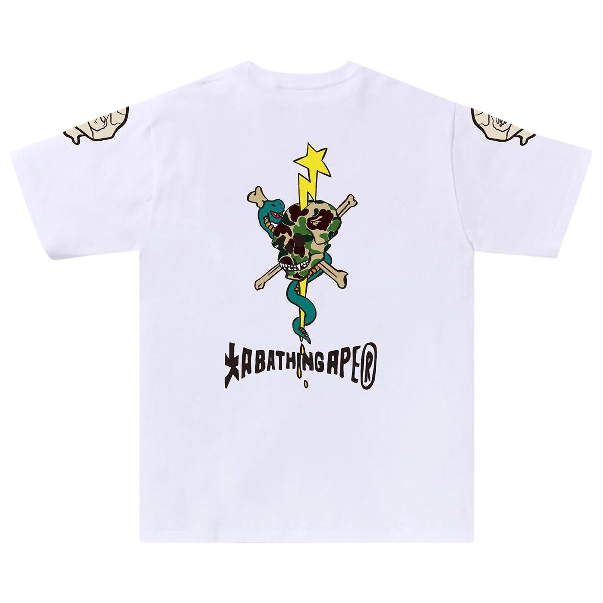 完売品/極美品 ABATHING APE SOUVENIR SKULL TEE Buy BAPE Souvenir Skull Tee 'White' - 1K80 110 052 WHITE | GOAT