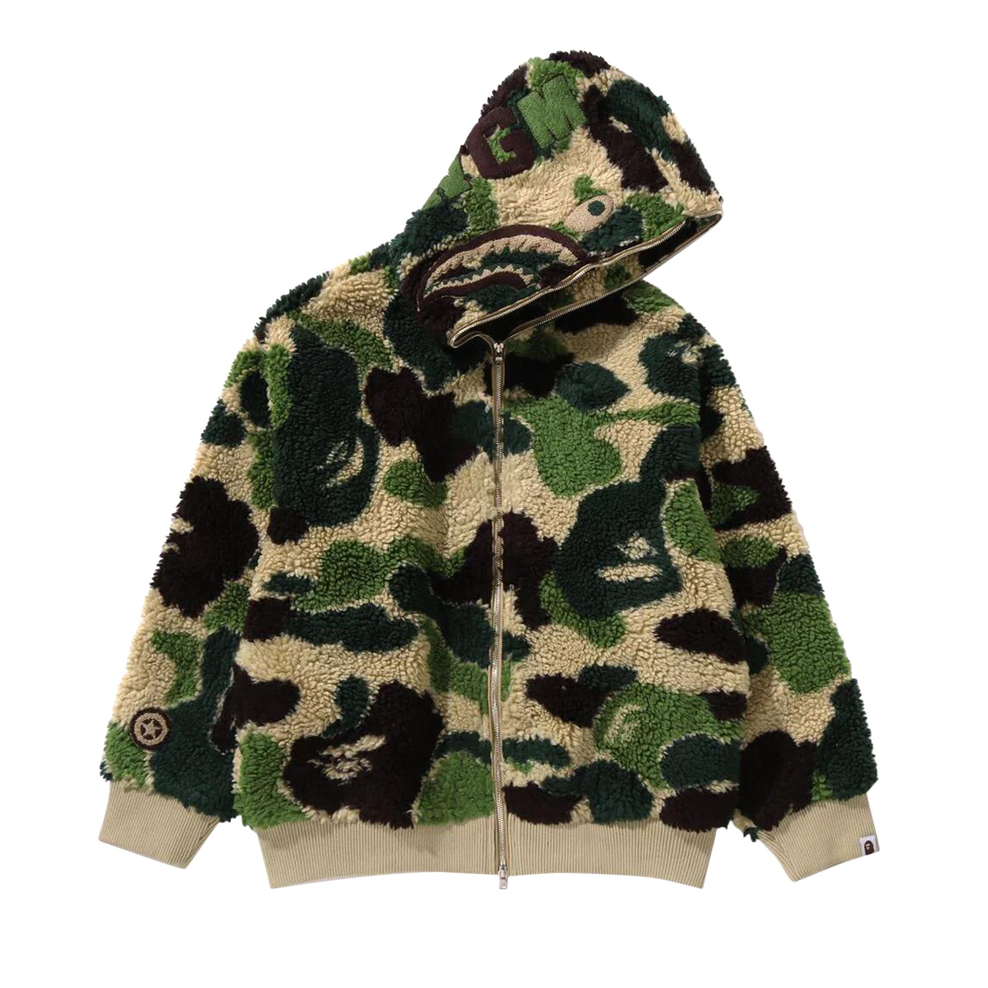 Buy BAPE ABC Camo Boa Shark Relaxed Fit Full Zip Hoodie