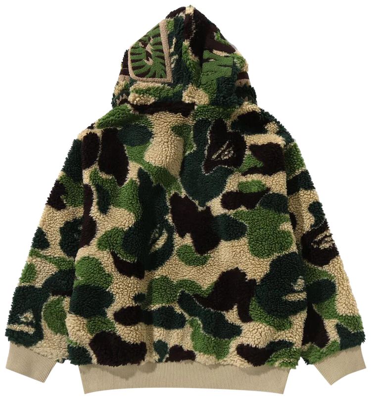 BAPE ABC Camo Boa Shark Relaxed Fit Full Zip Hoodie Green