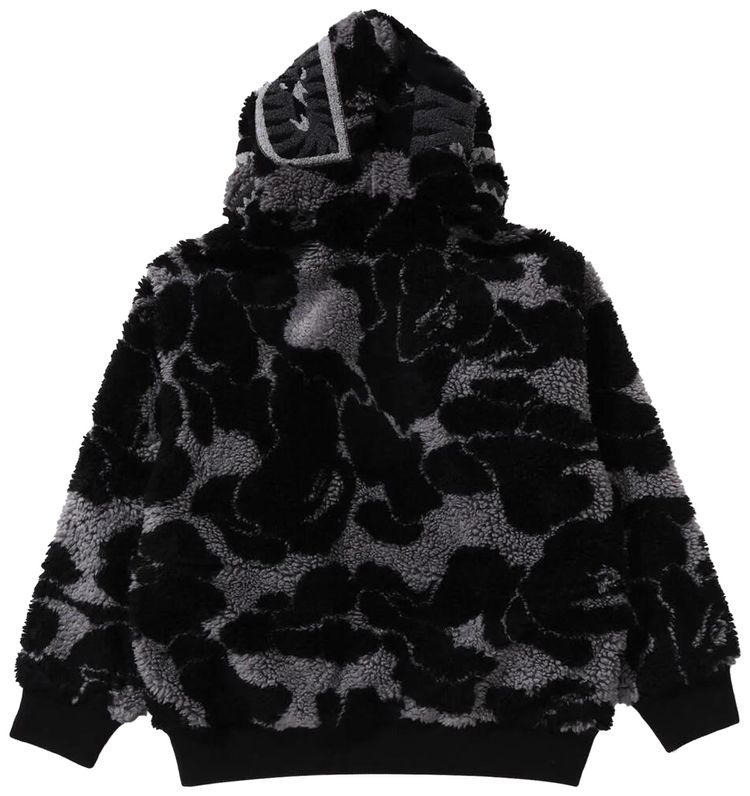 BAPE ABC Camo Boa Shark Relaxed Fit Full Zip Hoodie Black
