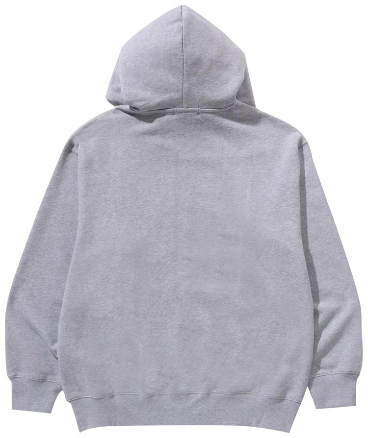 BAPE One Point Relaxed Fit Full Zip Hoodie Grey