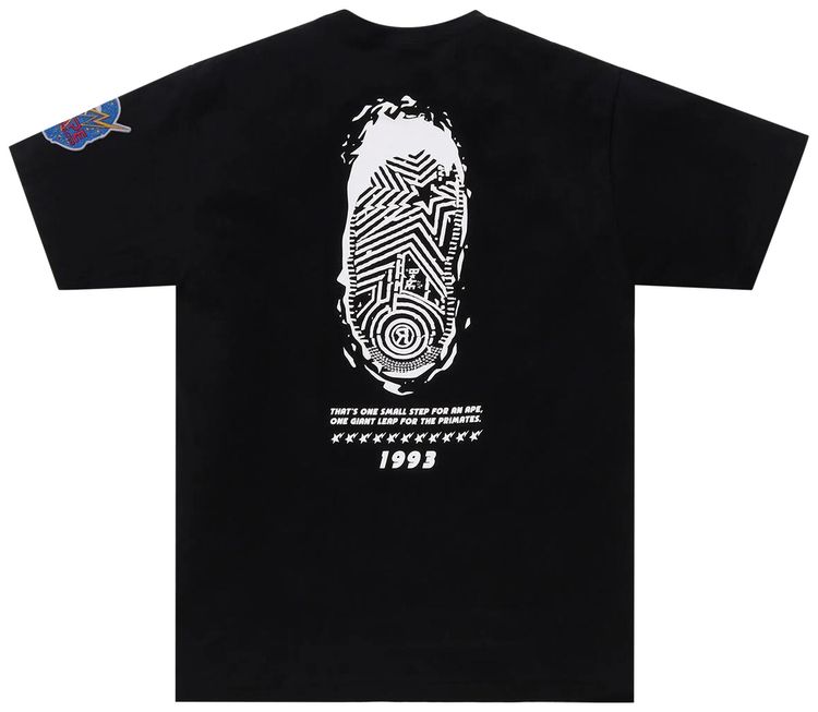 BAPE Moon Landing Tee Black