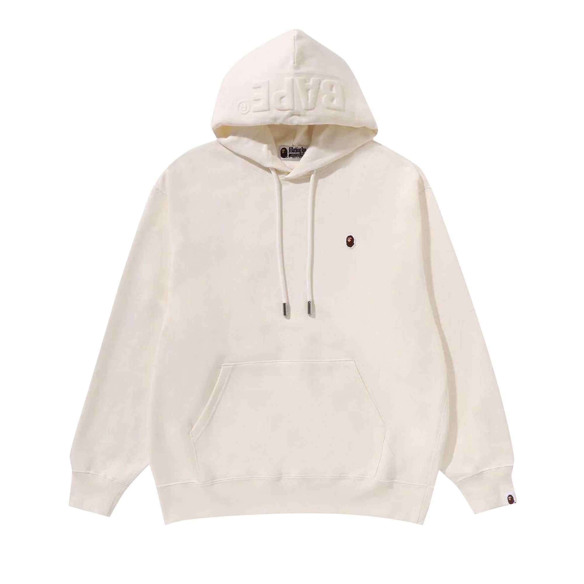 Buy BAPE One Point Relaxed Fit Pullover Hoodie 'Ivory' - 1K80 114