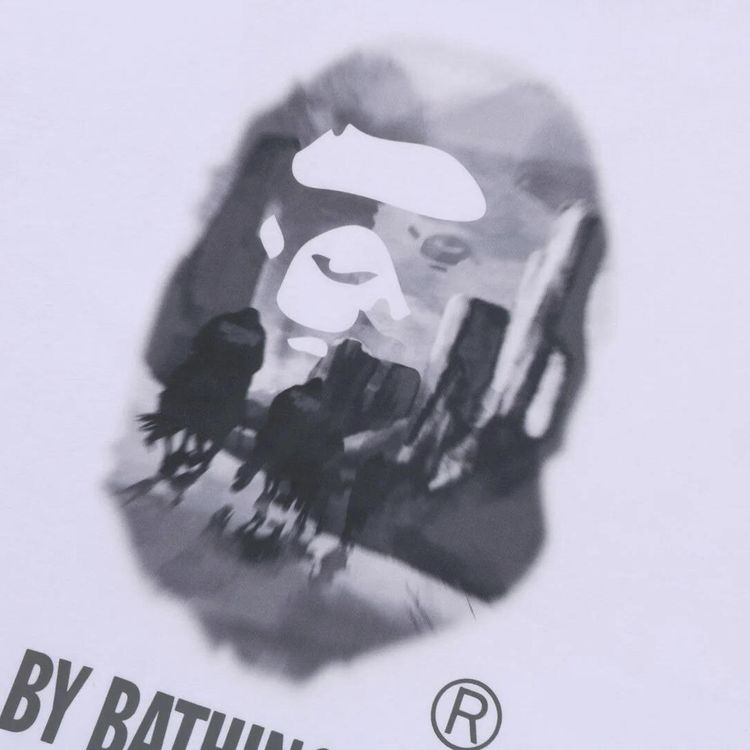 BAPE Painting By Bathing Ape Relaxed Fit Tee White
