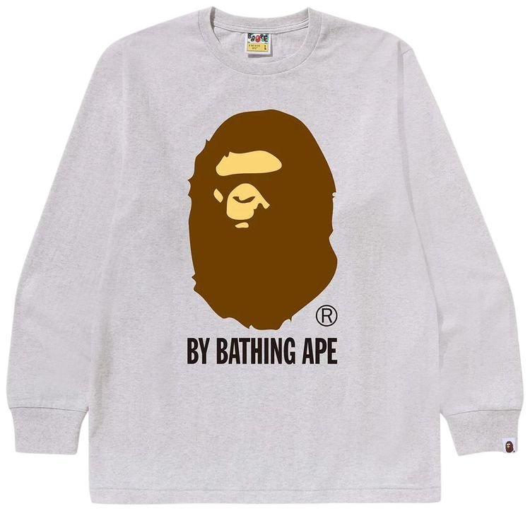 BAPE By Bathing Ape Long Sleeve Tee Grey