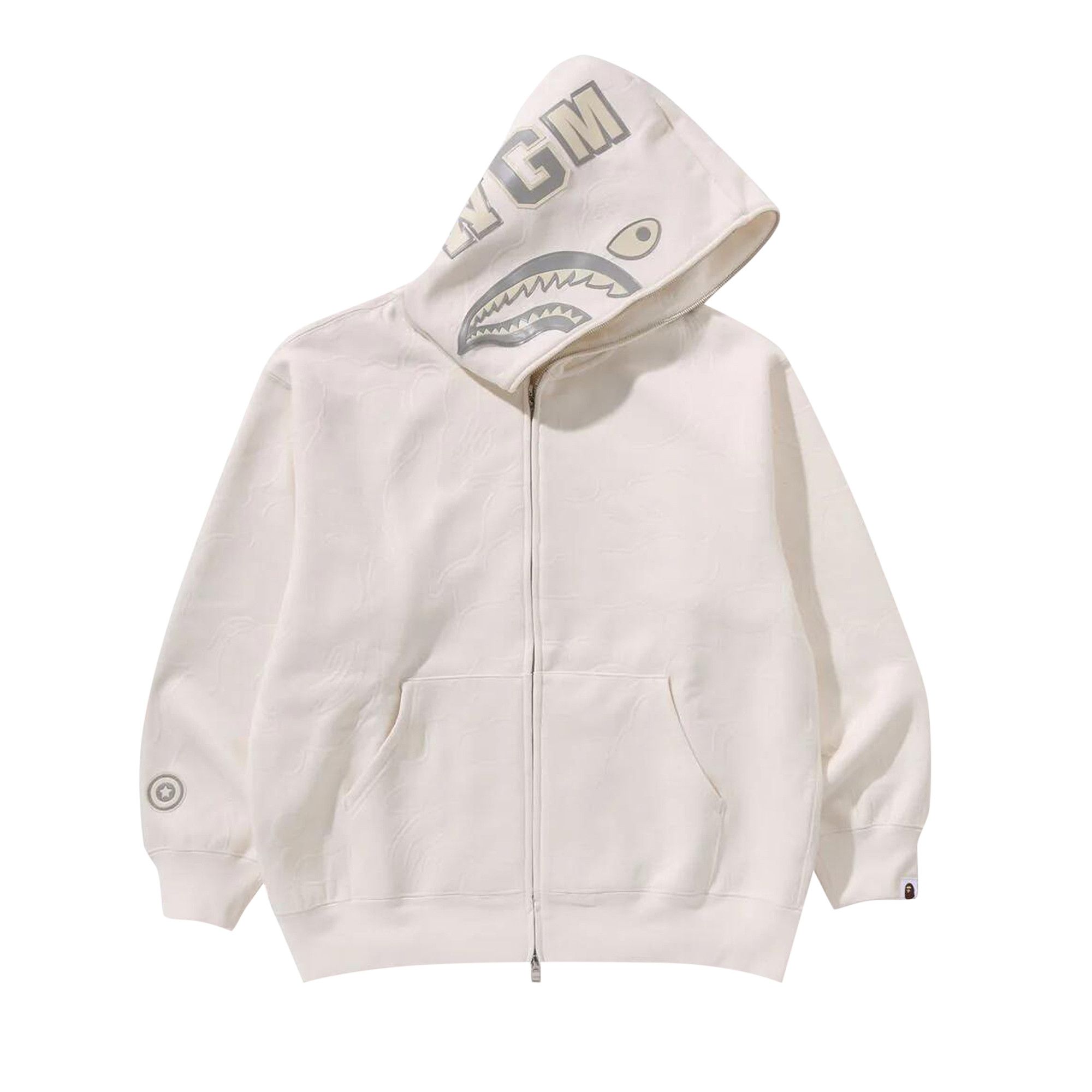 ★HOODHOOD★ Space Villain Camo Hood Ivory A BATHING APE® Abc Camo Shark Pullover Hoodie | Bape