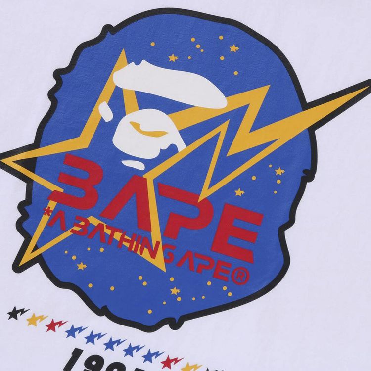 BAPE Space Ape Head Tee White