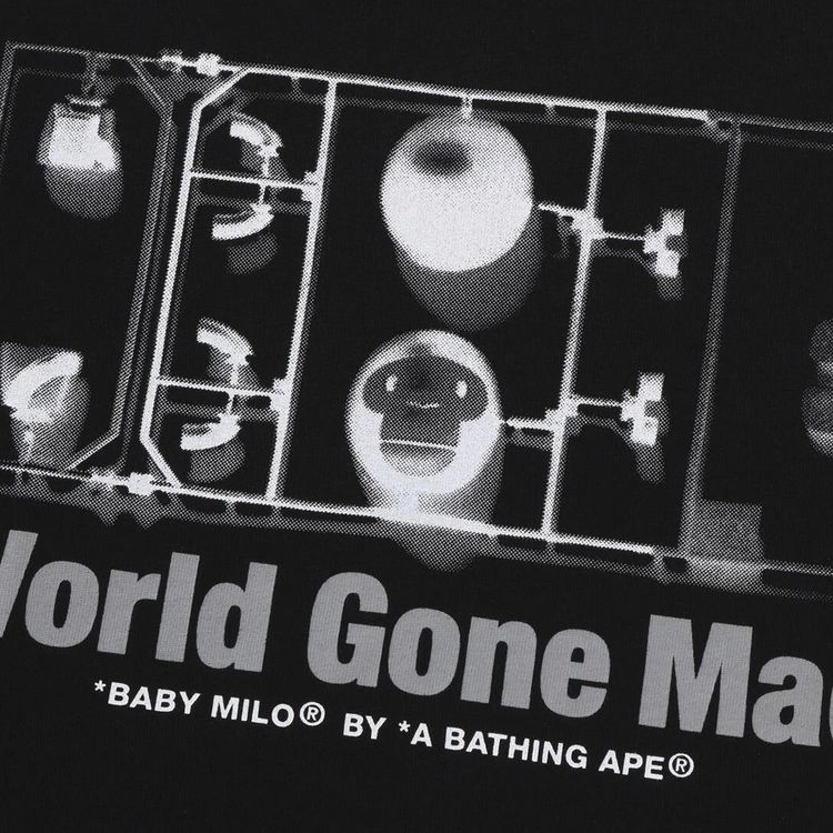 BAPE Baby Milo Figure Relaxed Fit Tee Black