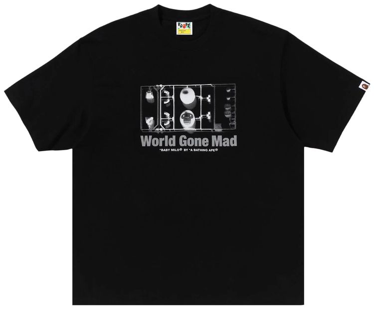 BAPE Baby Milo Figure Relaxed Fit Tee Black