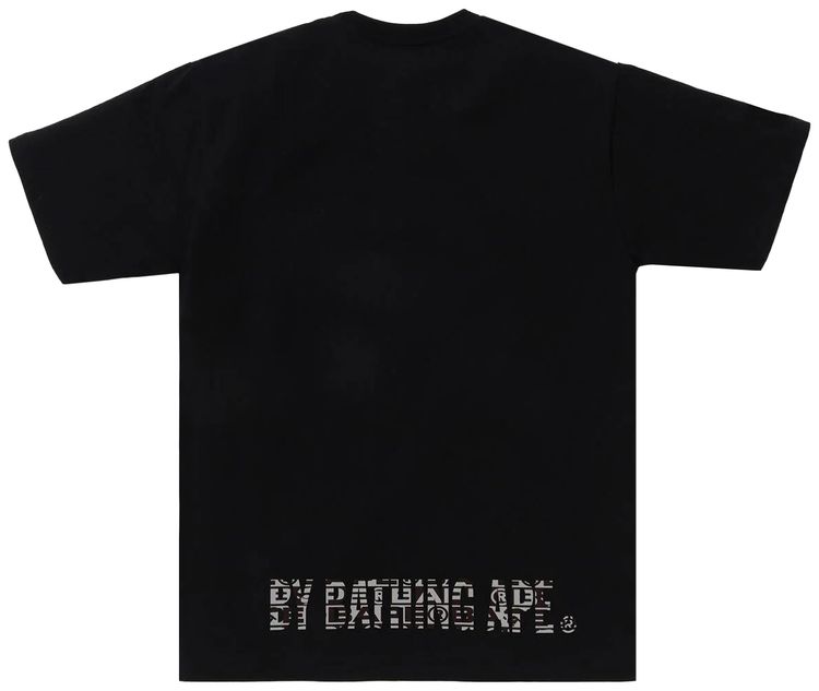 BAPE Lux Sport Pattern Ape Face Tee Black