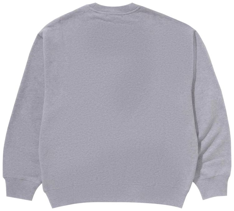 BAPE One Point Relaxed Fit Crewneck Sweatshirt Grey