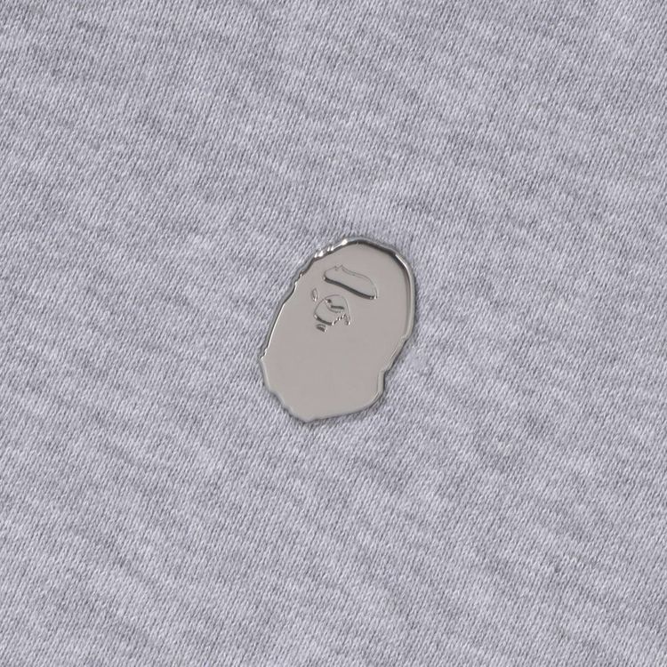 BAPE One Point Relaxed Fit Crewneck Sweatshirt Grey