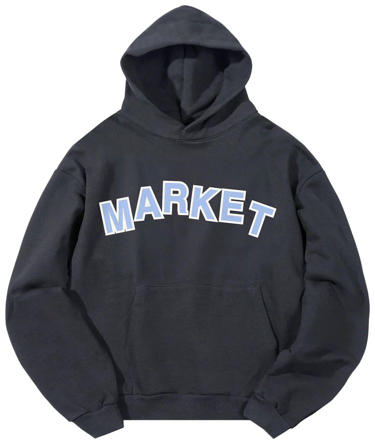 Market Move Mountains Hoodie Washed Black