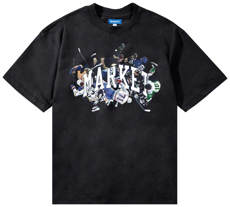 Market Check Please Arc T Shirt Washed Black