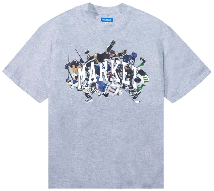 Market Check Please Arc T Shirt Ash Heather