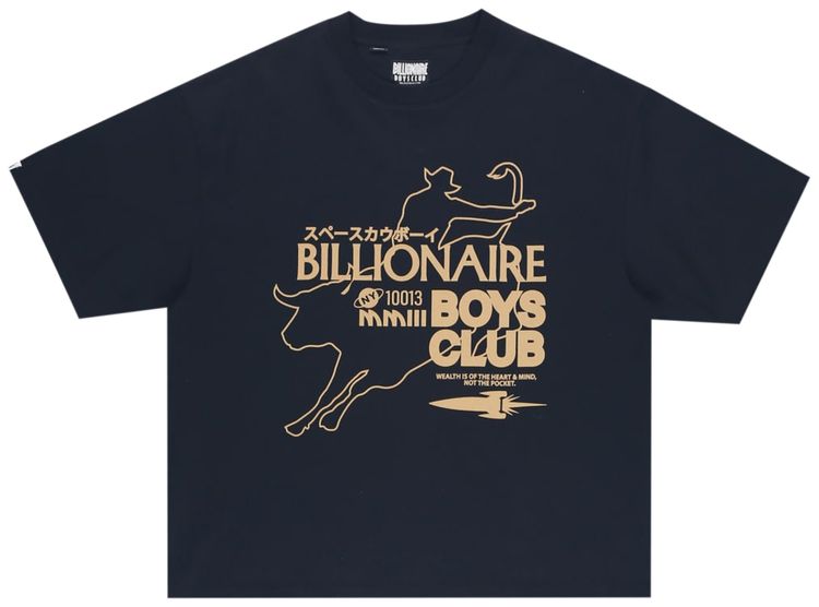 Billionaire Boys Club Rodeo T Shirt Cropped Fit Black
