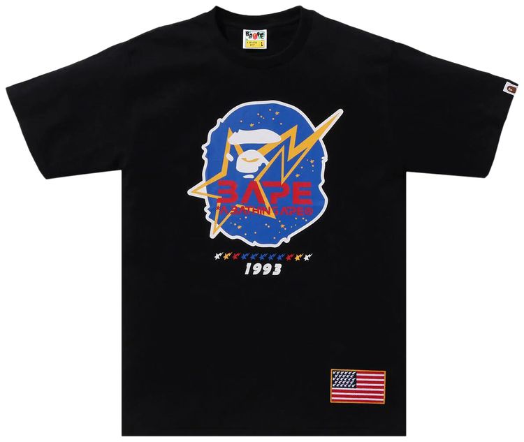 BAPE Space Ape Head Tee Black