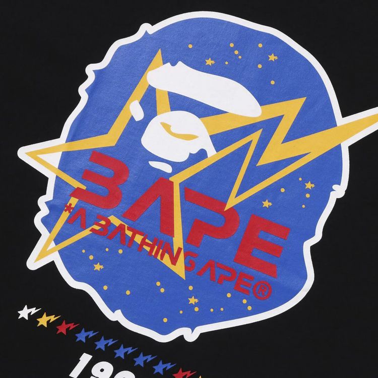 BAPE Space Ape Head Tee Black