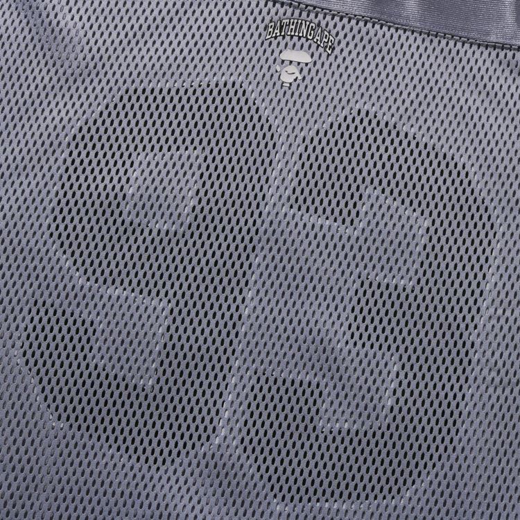 BAPE Multi Logo Layered Sleeves Relaxed Fit Football Jersey Silver