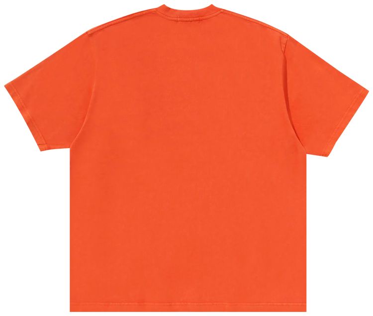 BAPE Garment Dye Logo Relaxed Fit Tee Orange