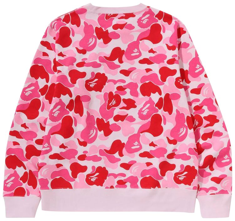 BAPE ABC Camo By Bathing Ape Crewneck Sweat Pink