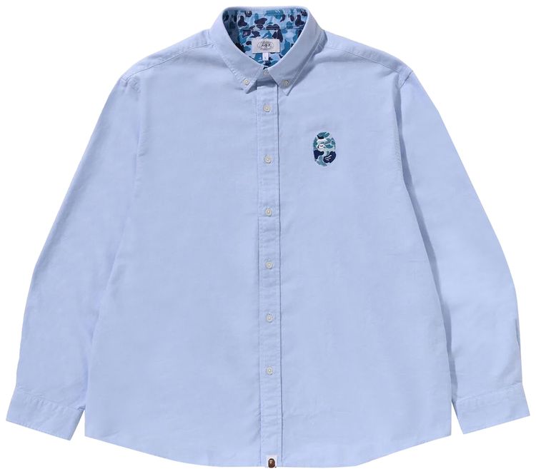 BAPE ABC Camo One Point Relaxed Fit Shirt Sax
