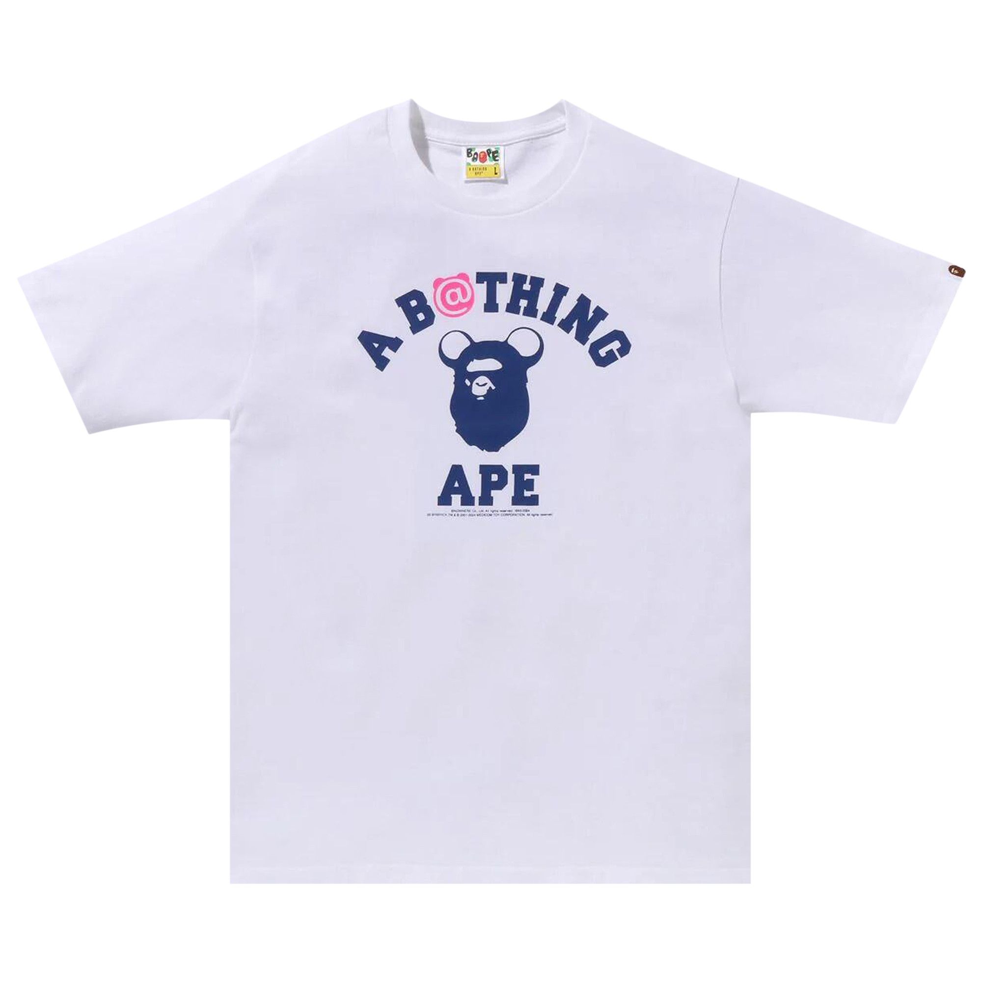BAPE x Medicom Toy カモ ベア Tシャツ ホワイト BAPE x BEARBRICK 2016 Fall/Winter Collaboration | Hypebeast