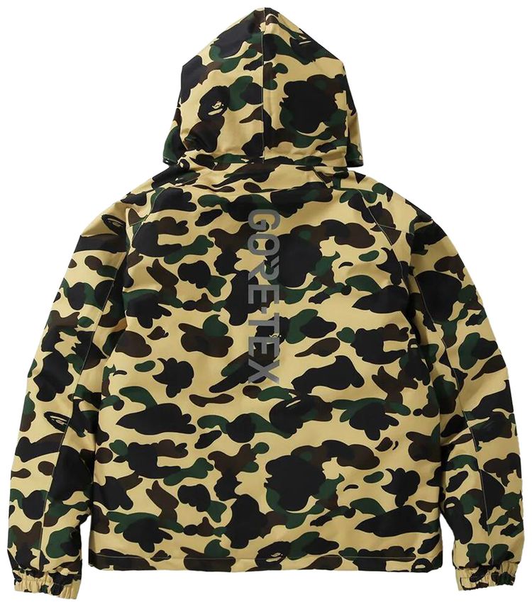 BAPE GORE TEX 1st Camo Hoodie Down Jacket Yellow