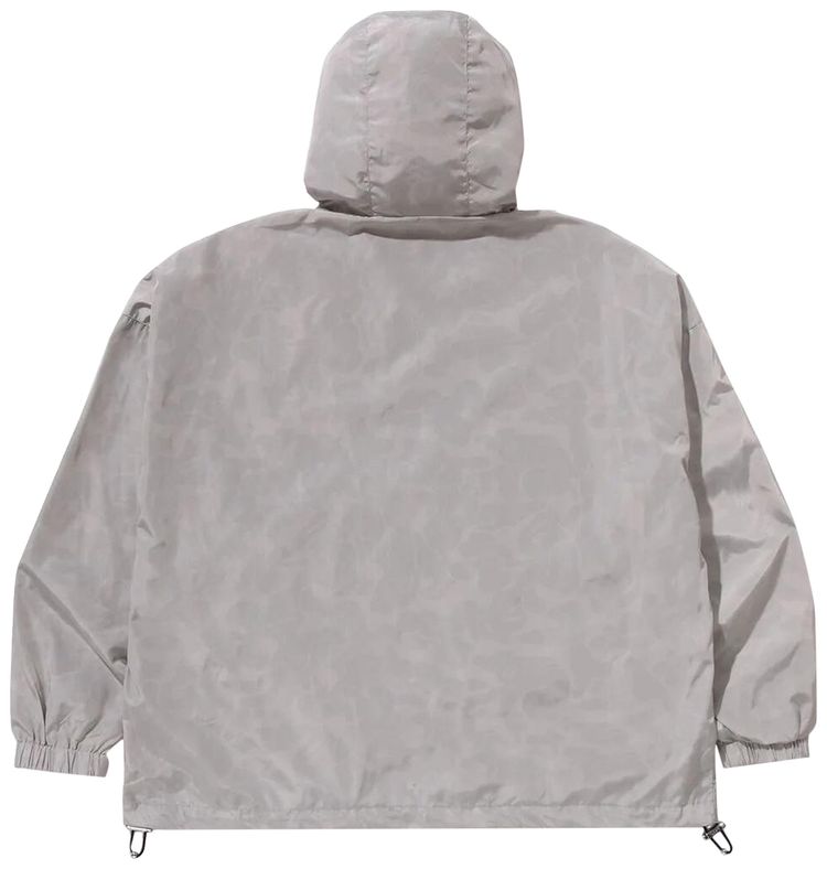 BAPE Solid Color Nylon Hooded Jacket Grey