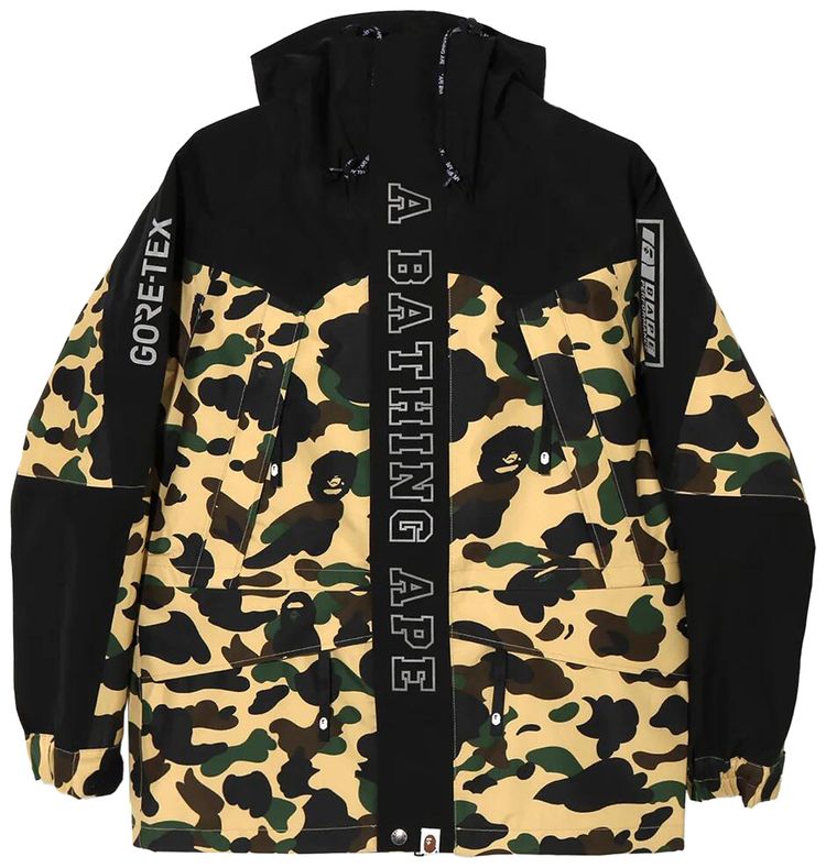 BAPE GORE TEX 1st Camo Snowboard Jacket Yellow
