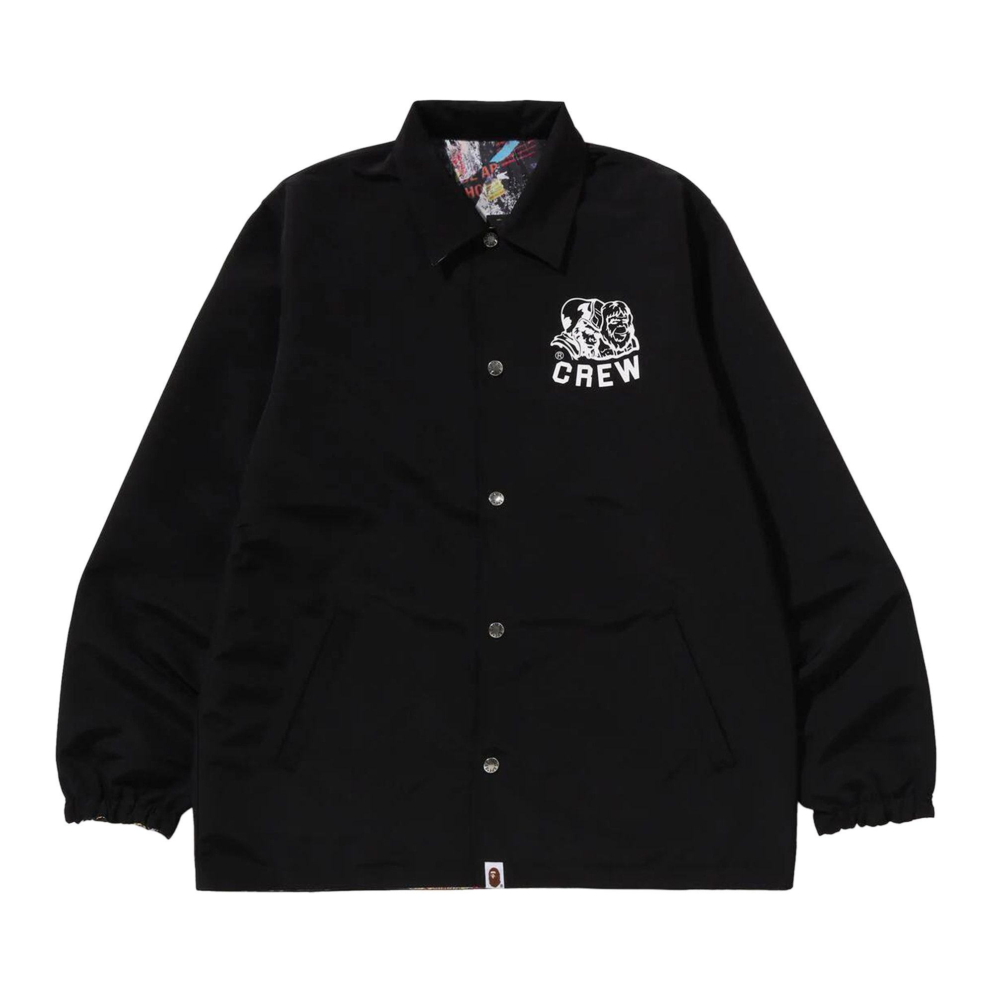 Buy BAPE Flyer Pattern Reversible Coach Jacket 'Multicolor' - 1K70