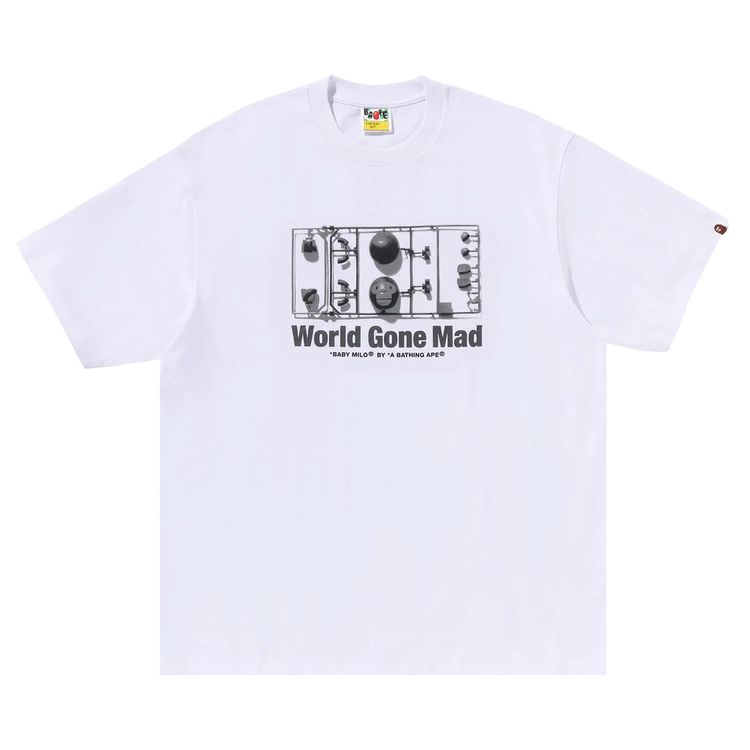 BAPE Baby Milo Figure Relaxed Fit Tee White