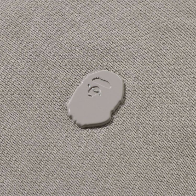 BAPE One Point Relaxed Fit Crewneck Sweatshirt Beige