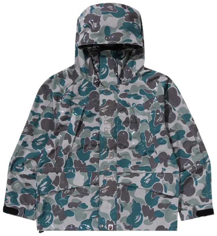 BAPE Laminated Camo Snowboard Jacket Beige