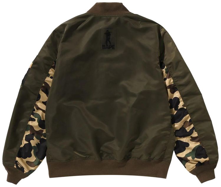 BAPE 1st Camo Bomber Jacket Olive Drab