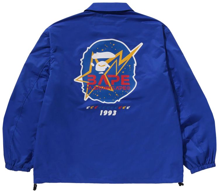 BAPE Space Ape Relaxed Fit Coach Jacket Blue