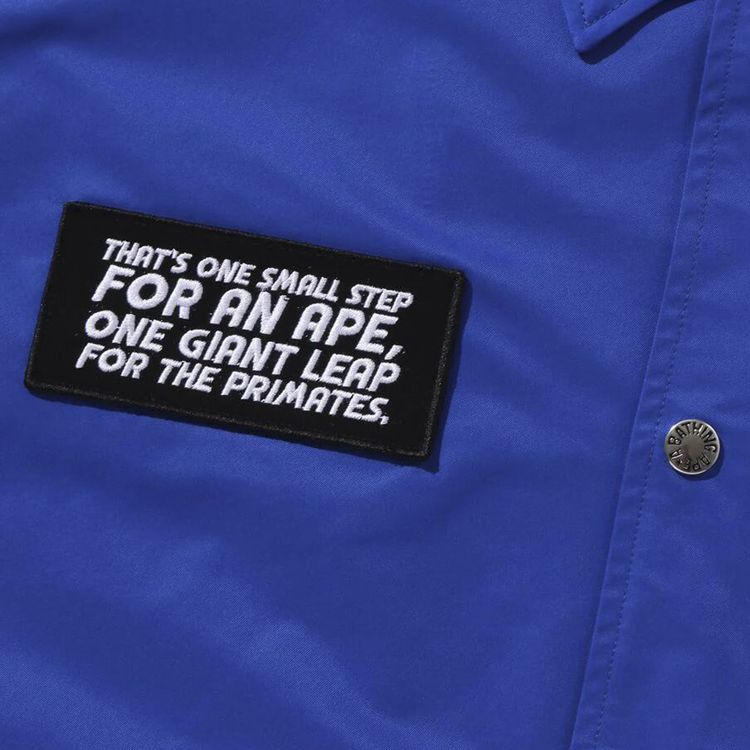 BAPE Space Ape Relaxed Fit Coach Jacket Blue