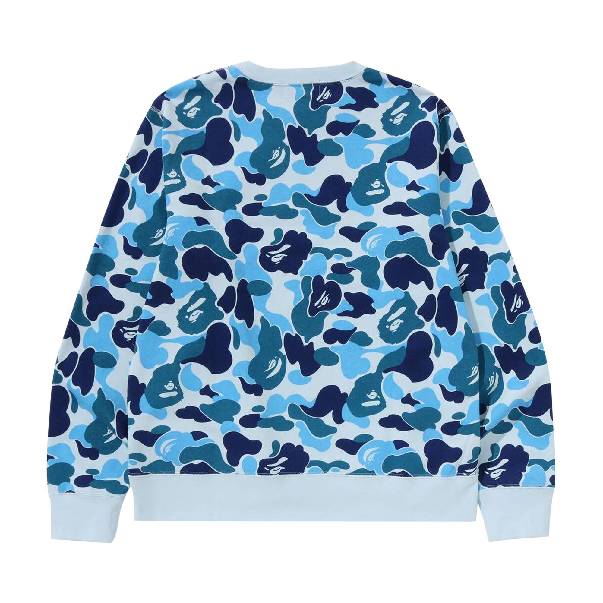 Buy BAPE ABC Camo By Bathing Ape Crewneck Sweat 'Blue