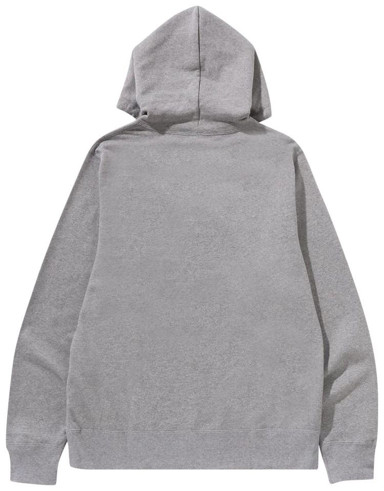 BAPE ABC Camo College Pullover Hoodie Grey