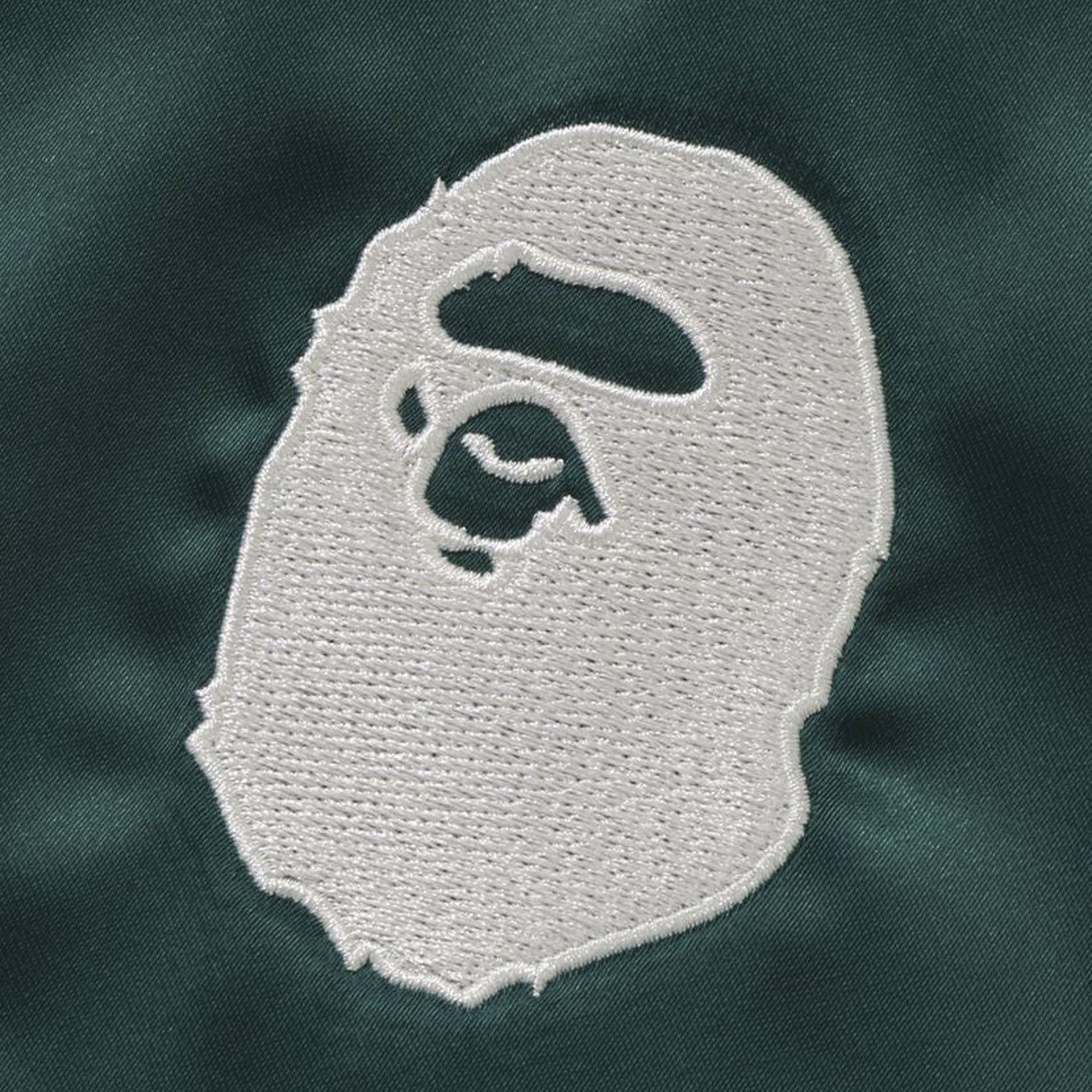 Buy BAPE A Bathing Ape Nylon Varsity Jacket 'Green' - 1K80 140 005