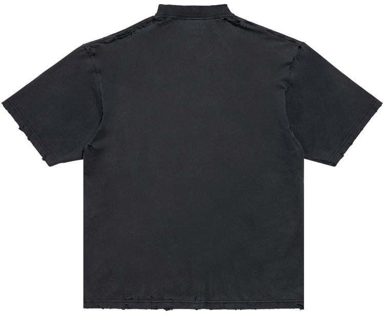 Balenciaga Medium Fit T Shirt Faded Black