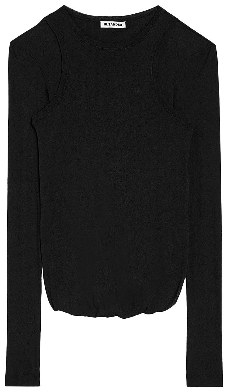 Jil Sander Long Sleeve Shirt Black