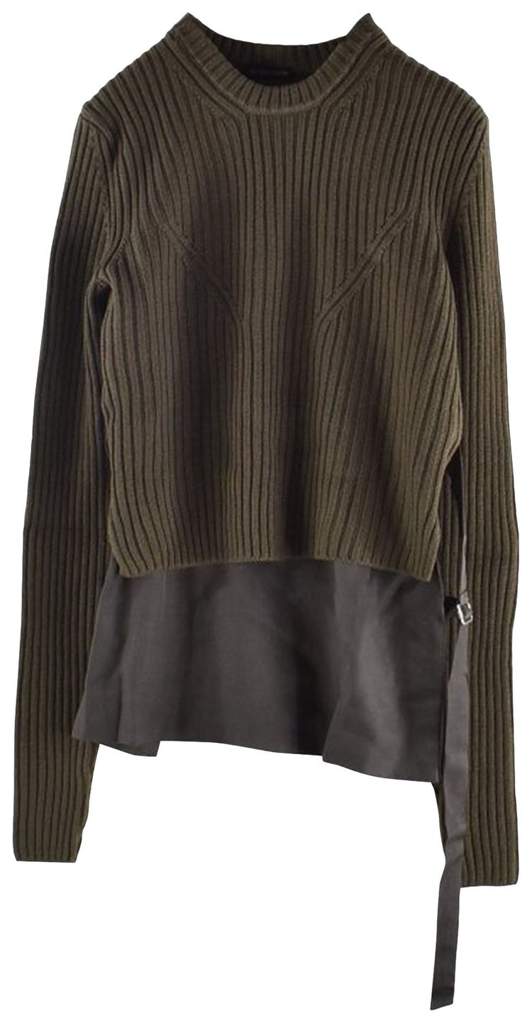 Ann Demeulemeester Bjork Darted Sweater Loden Green
