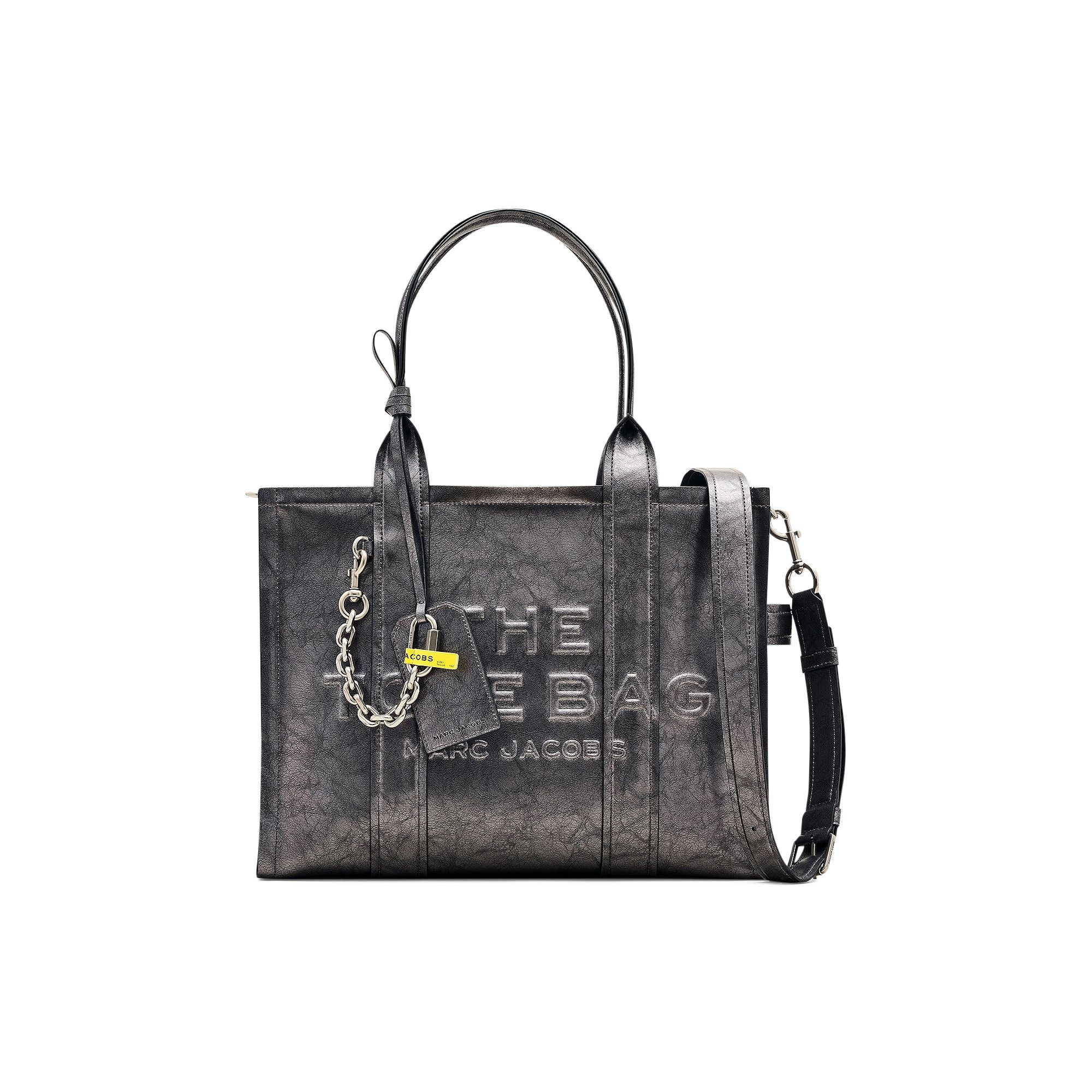 【一部予約販売中】 Metallic Large The Jacobs Marc Buy Distressed Tote Leather バッグ