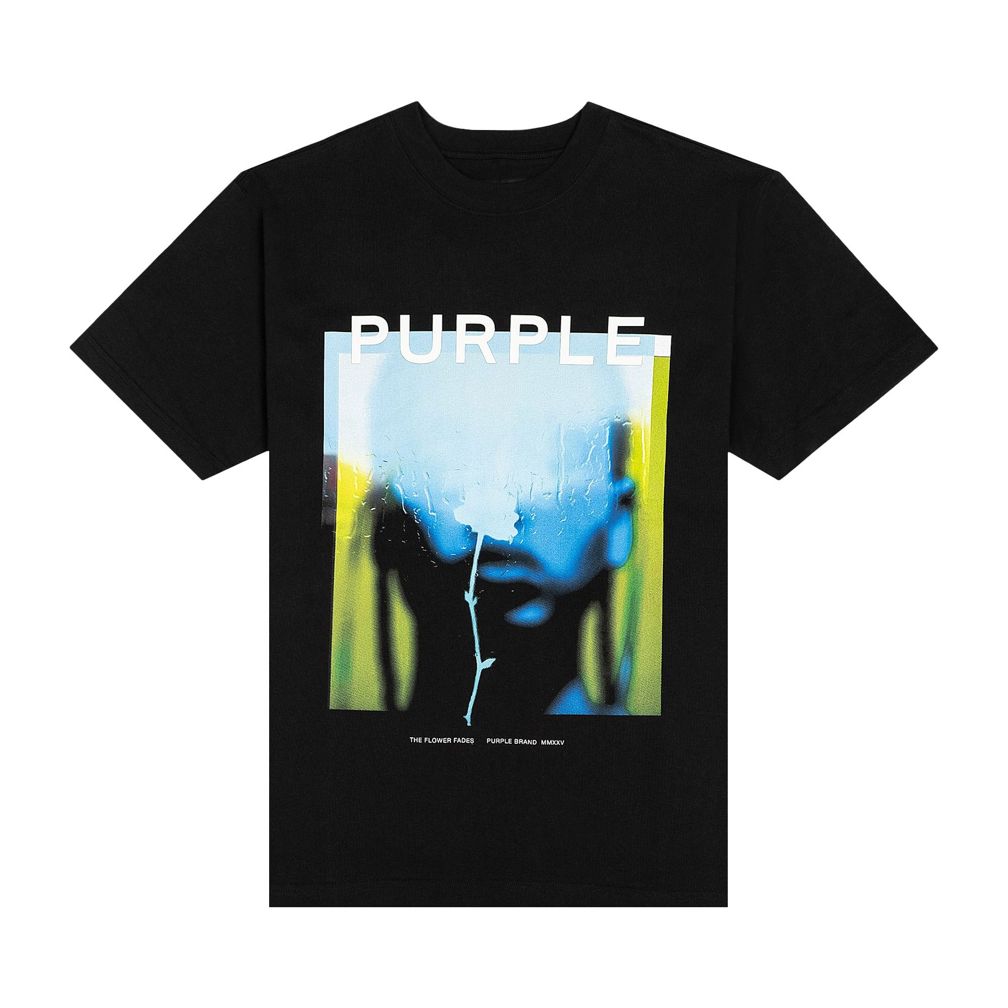 Buy PURPLE BRAND HWT Jersey Flower Tee 'Black' - P117 HBFG125 | GOAT