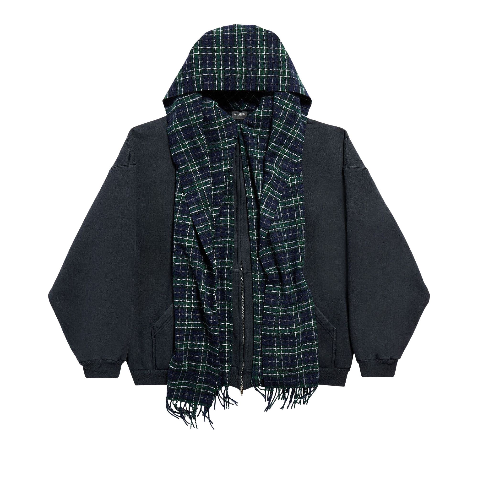 とっておきし福袋 Scarf Balenciaga Buy Zip-Up Blue/Black 'Deep Hoodie トップス