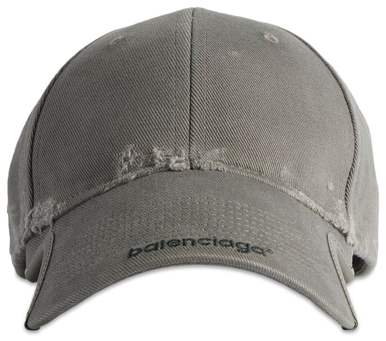 Balenciaga Logo Baseball Cap Smoked Grey